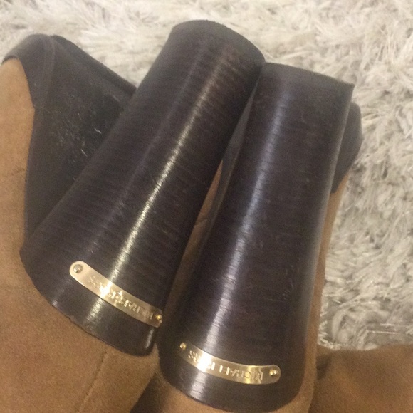 GUC MK Tan Tall Suede Slouch Boots, 10M - Picture 5 of 12